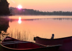 Zonsondergang boven Cristal Lake